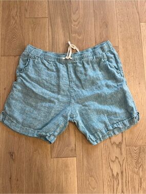 Alex Crane Bo Short 100% Linen Drawstring Shorts Size Large